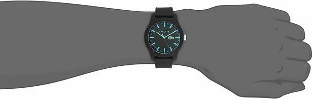 Alt view image 3 of 3 - Lacoste 2010791 Quartz Silicone Women's Watch with Band 36 mm, Black