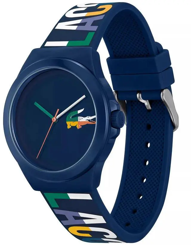 Alt view image 2 of 3 - Lacoste 2011184 NeoCroc Men's Iconic Quartz Unisex Watch 42mm, Blue