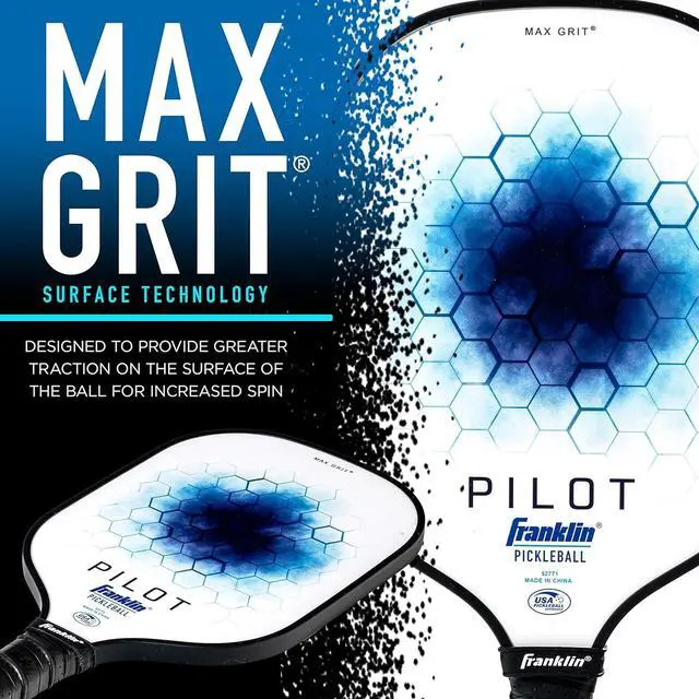 Alt view image 6 of 7 - Franklin Sports Lightweight Pilot Polypropylene Core Pickleball Paddle Racket