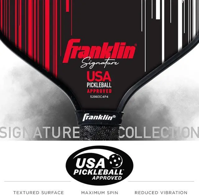 Alt view image 2 of 6 - Franklin Sports Pro Signature Series Pickleball Paddles with MaxGrit Surface