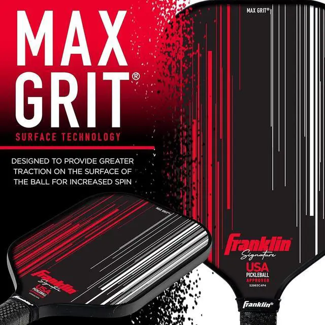 Alt view image 4 of 6 - Franklin Sports Pro Signature Series Pickleball Paddles with MaxGrit Surface