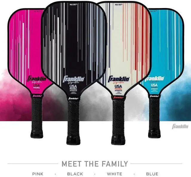 Alt view image 5 of 6 - Franklin Sports Pro Signature Series Pickleball Paddles with MaxGrit Surface