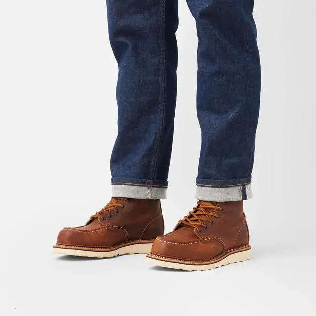 Alt view image 2 of 7 - Red Wing Heritage Men's Classic Moc 6" Boot, Copper Rough and Tough, Size 8.5