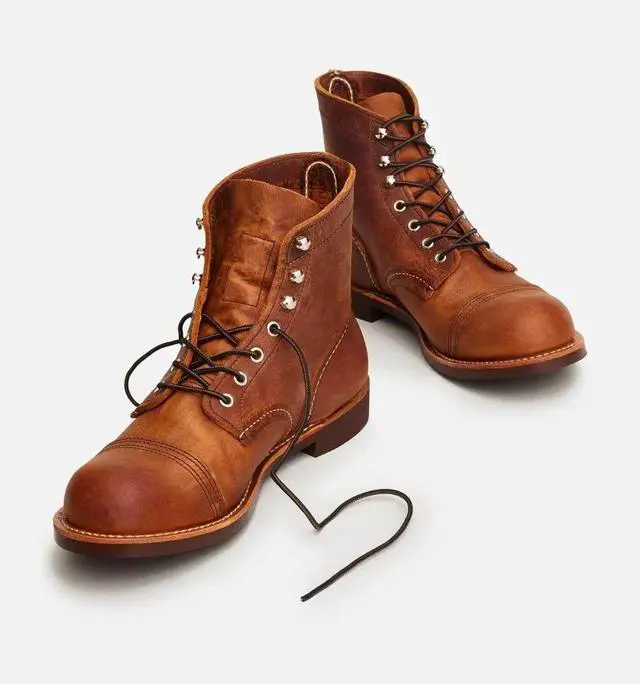 Alt view image 3 of 7 - Red Wing Heritage 8085 Men's Iron Ranger 6" Vibram Boot, Copper Rough and Tough, 10 M US