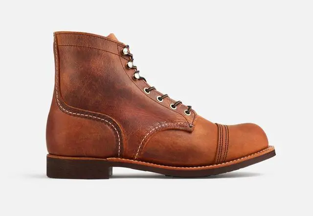 Alt view image 6 of 7 - Red Wing Heritage 8085 Men's Iron Ranger 6" Vibram Boot, Copper Rough and Tough, 12 M US