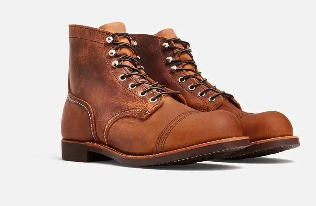 Main image of Red Wing Heritage 8085 Men's Iron Ranger 6" Vibram Boot, Copper Rough and Tough, 13 M US