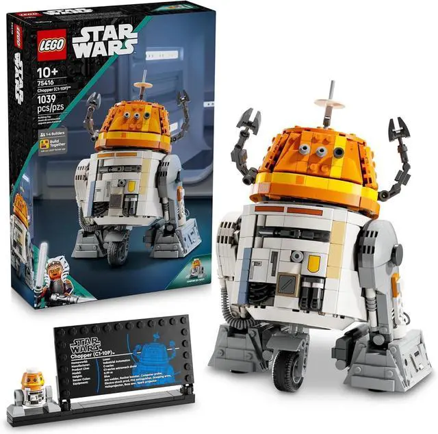 Main image of LEGO Star Wars Chopper (C1-10P) Astromech Droid Building Set, 1039 Pieces, 10+