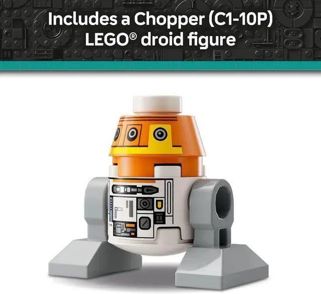 Alt view image 5 of 7 - LEGO Star Wars Chopper (C1-10P) Astromech Droid Building Set, 1039 Pieces, 10+