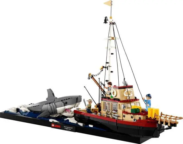 Main image of LEGO Ideas Jaws Building Set, Diorama Kit, 1503 Pieces, For Ages Adults 18+