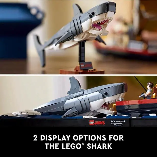 Alt view image 6 of 6 - LEGO Ideas Jaws Building Set, Diorama Kit, 1503 Pieces, For Ages Adults 18+