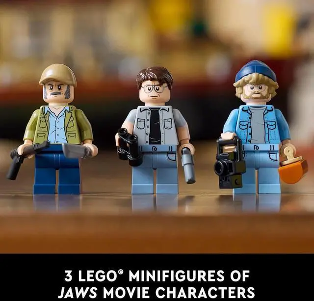 Alt view image 2 of 6 - LEGO Ideas Jaws Building Set, Diorama Kit, 1503 Pieces, For Ages Adults 18+