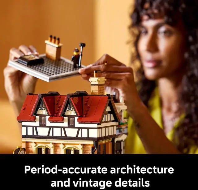 Alt view image 4 of 7 - LEGO Icons Tudor Corner Mini House Building Set, 3266 Pieces, For Adults 18+