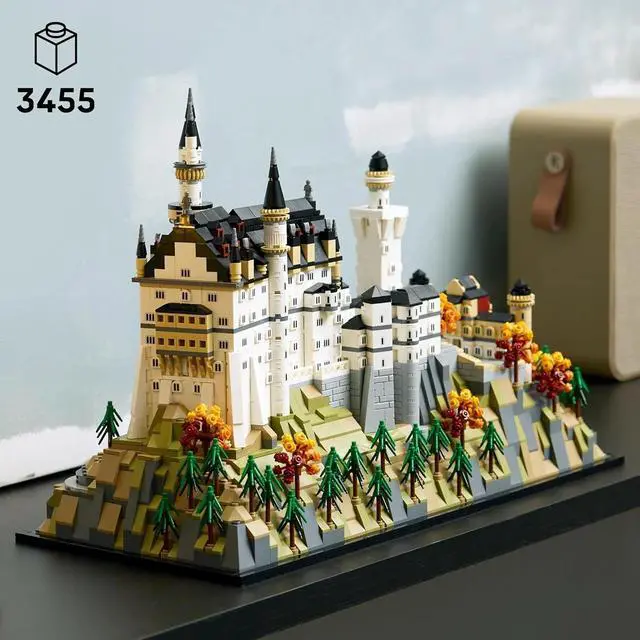 Alt view image 3 of 6 - LEGO Architecture Neuschwanstein Castle Building Set, 3455 Pieces, For Ages 18+