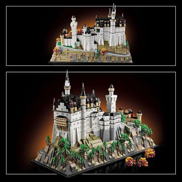 Alt view image 2 of 6 - LEGO Architecture Neuschwanstein Castle Building Set, 3455 Pieces, For Ages 18+