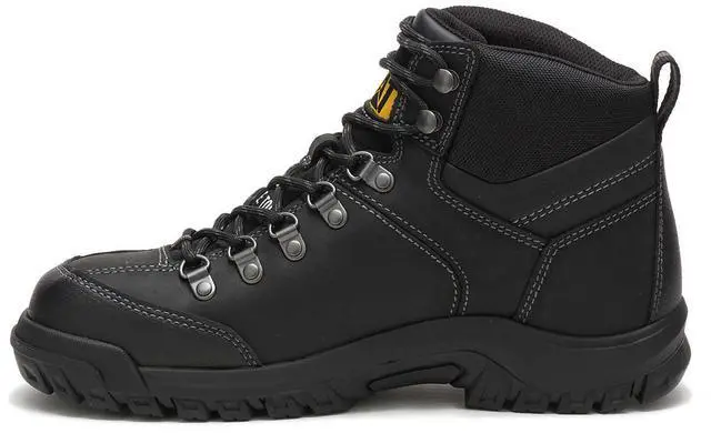 Alt view image 5 of 7 - Caterpillar Men's Threshold Waterproof Steel Toe Brown, Black, Size 10.5