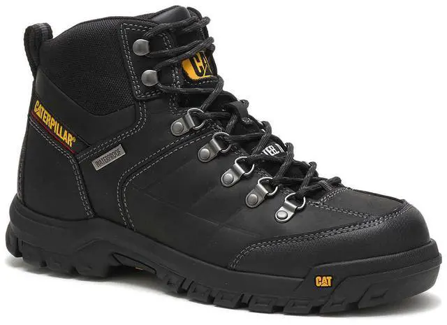 Main image of Caterpillar Men's Threshold Waterproof Steel Toe Brown, Black, Size 10.5