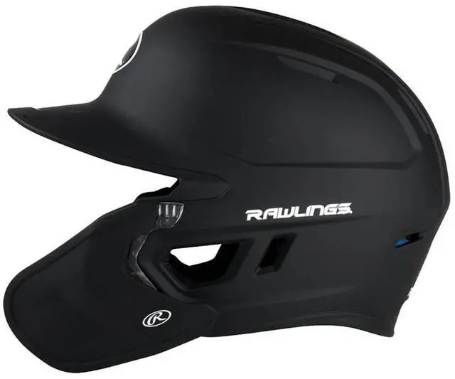 Alt view image 6 of 7 - Rawlings Mach Adjust Baseball Batting Helmet, JR (6 3/8 - 7 1/8) Matte Black