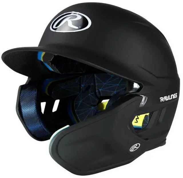 Main image of Rawlings Mach Adjust Baseball Batting Helmet, JR (6 3/8 - 7 1/8) Matte Black