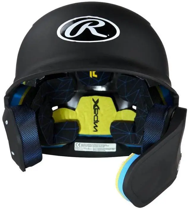 Alt view image 4 of 7 - Rawlings Mach Adjust Baseball Batting Helmet, JR (6 3/8 - 7 1/8) Matte Black