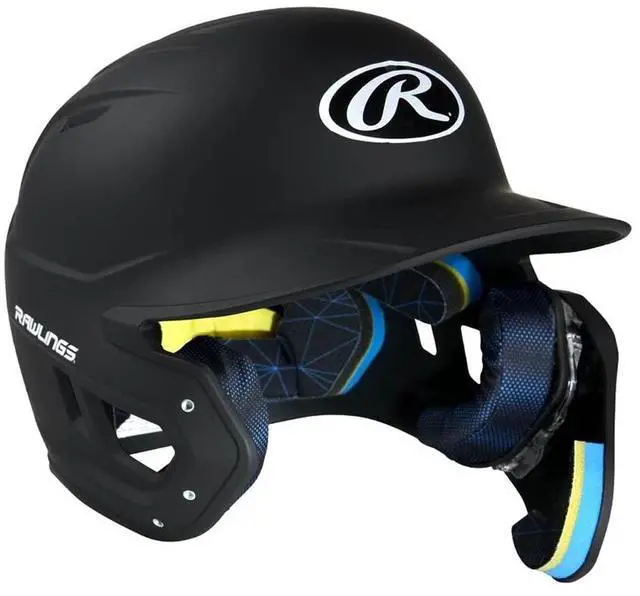 Alt view image 7 of 7 - Rawlings Mach Adjust Baseball Batting Helmet, JR (6 3/8 - 7 1/8) Matte Black