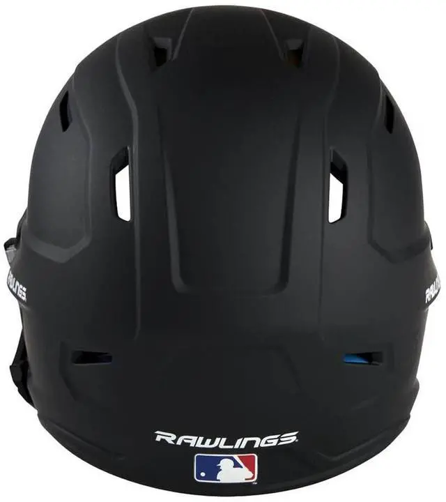 Alt view image 2 of 7 - Rawlings Mach Adjust Baseball Batting Helmet, JR (6 3/8 - 7 1/8) Matte Black