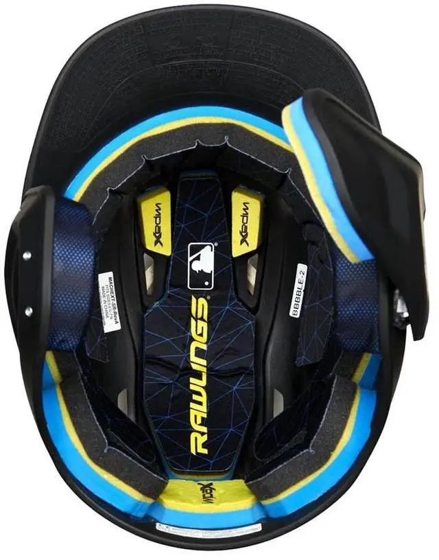 Alt view image 5 of 7 - Rawlings Mach Adjust Baseball Batting Helmet, JR (6 3/8 - 7 1/8) Matte Black