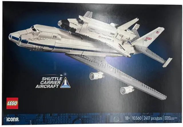 Main image of LEGO Icons Shuttle Carrier Aircraft Model Building Kit, 2417 PCS, For Ages 18+