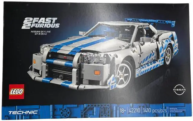 Main image of LEGO Technic 2 Fast 2 Furious Nissan Skyline GT-R (R34) Car Kit, 1410 PCS, 18+
