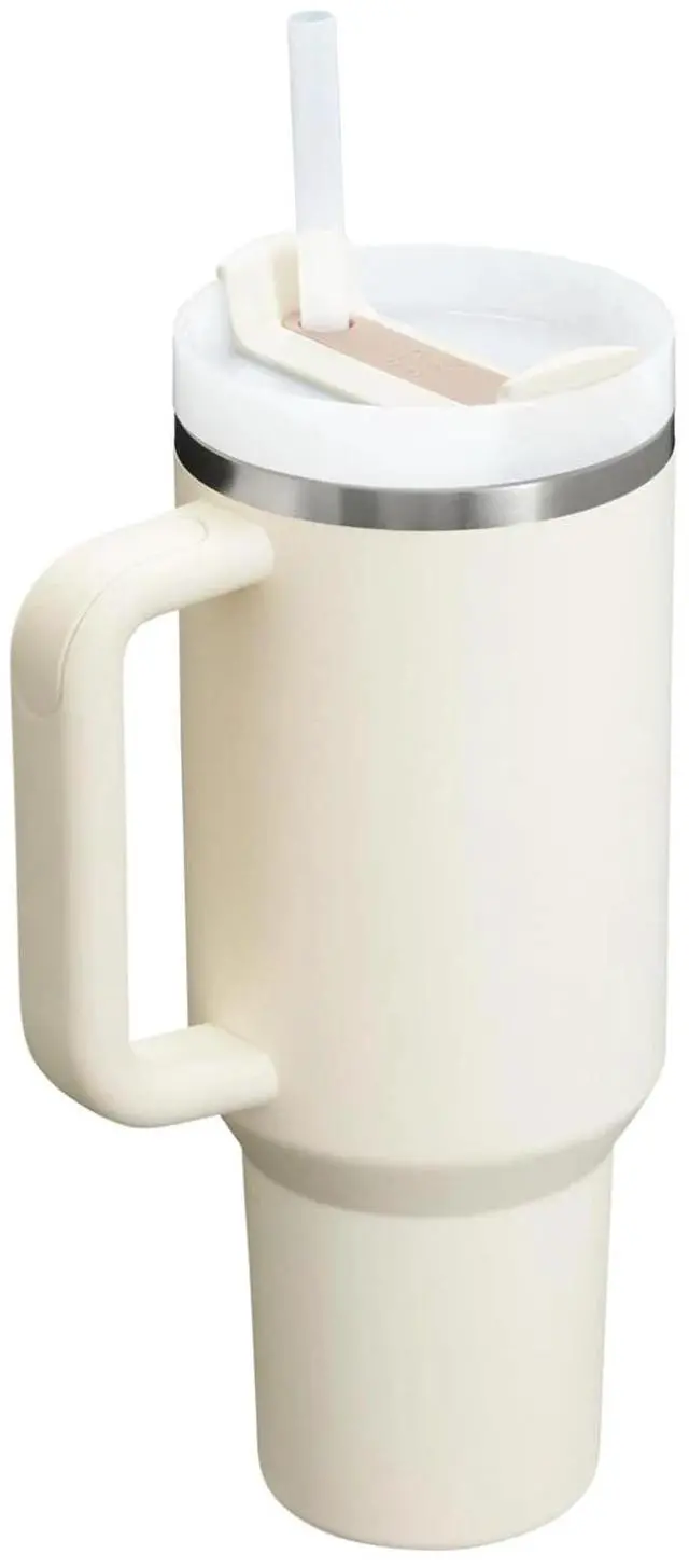 Alt view image 4 of 6 - STANLEY Quencher H2.0 Flowstate 3-Position Straw Lid Tumbler 40oz, Cream 2.0
