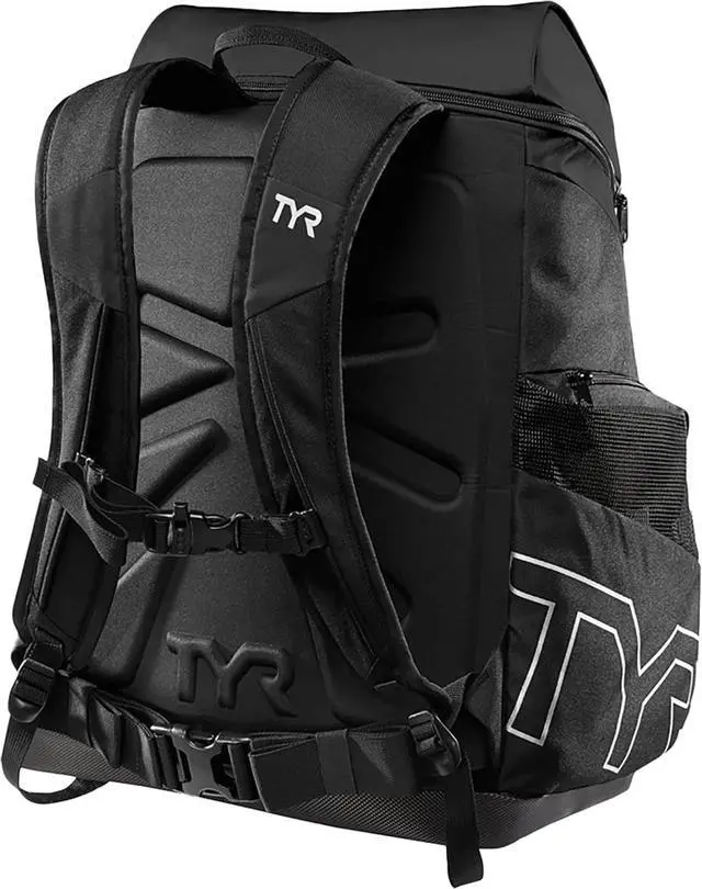 Alt view image 2 of 4 - TYR Alliance Backpack, 45-Liter Capacity, Wet and Dry Compartments, Black/Black