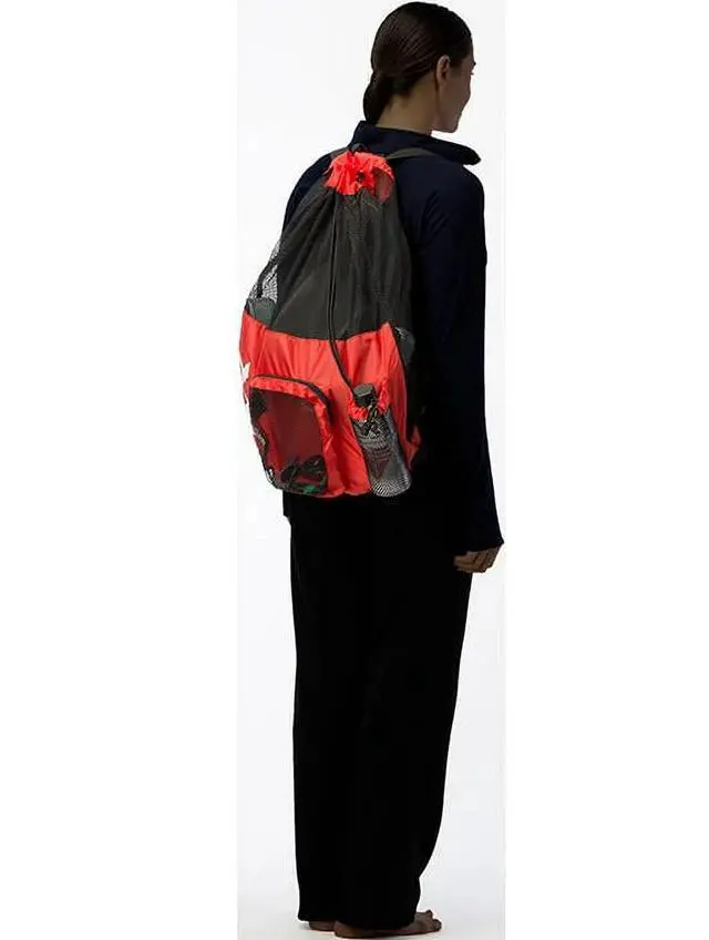 Alt view image 2 of 3 - TYR Big Mesh Mummy Lightweight & Comfortable Backpack, 40 Liter, Red