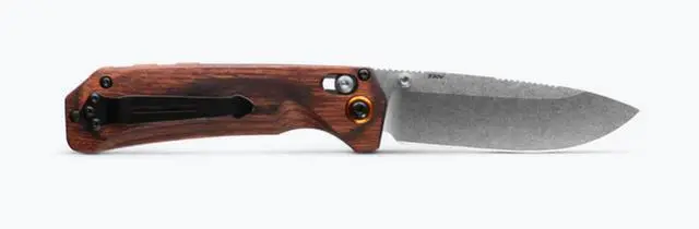 Main image of Benchmade 15062 Grizzly Creek EDC Knife with Wood Handle, Stabilized Wood