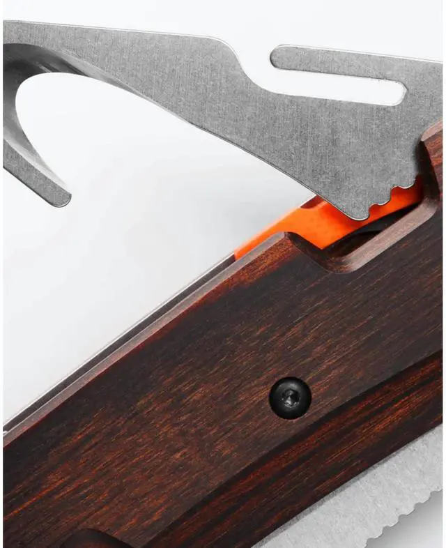 Alt view image 2 of 5 - Benchmade 15062 Grizzly Creek EDC Knife with Wood Handle, Stabilized Wood