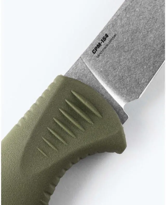 Main image of Benchmade Meatcrafter 4" Hunting and Cutlery Knife, Dark Olive Santoprene Handle