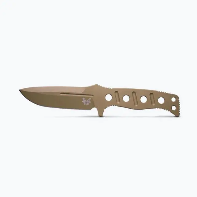 Alt view image 5 of 5 - Benchmade 375FE-1 Fixed Adamas Tactical Knife Drop-Point Blade, Flat Earth