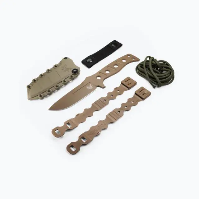 Alt view image 2 of 5 - Benchmade 375FE-1 Fixed Adamas Tactical Knife Drop-Point Blade, Flat Earth