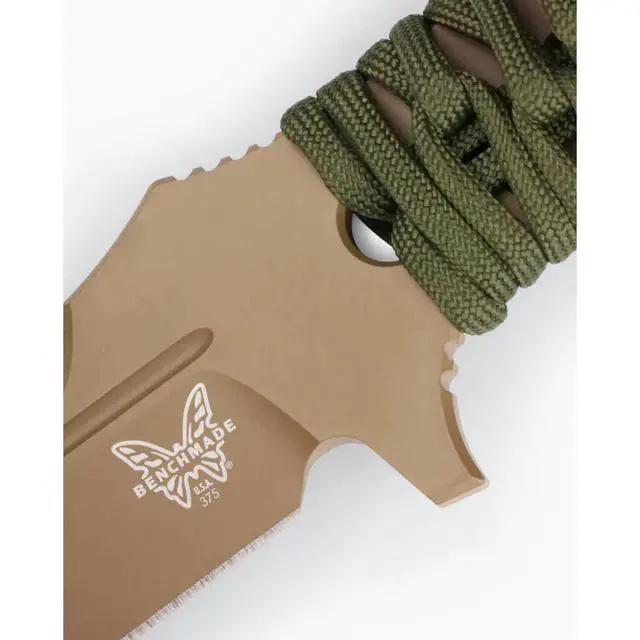 Alt view image 3 of 5 - Benchmade 375FE-1 Fixed Adamas Tactical Knife Drop-Point Blade, Flat Earth