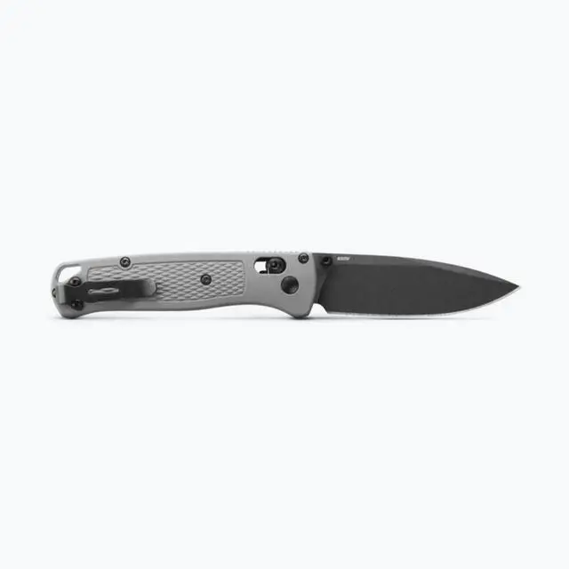 Alt view image 4 of 4 - Benchmade 535BK-08 Bugout, Outdoor Lightweight Folding Knife, Storm Gray Grivory