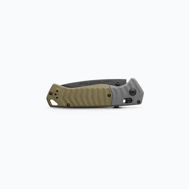 Alt view image 4 of 4 - Benchmade 593BK PSK Folding 3.45 Inches Knife with Gray & OD Green G10 Handle