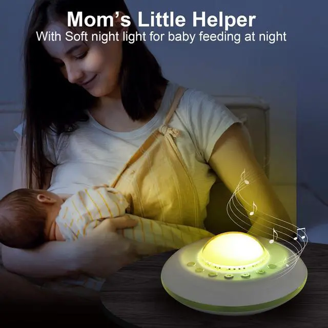 Alt view image 3 of 6 - White Noise Machine for Sleeping Baby  Portable Sound Machines with 7 Starry Ambient Night Light, 28 Soothing Sounds Sleep Noise Maker Ideal Gifts for Kids Adult Bedside Travel Nursery Camping