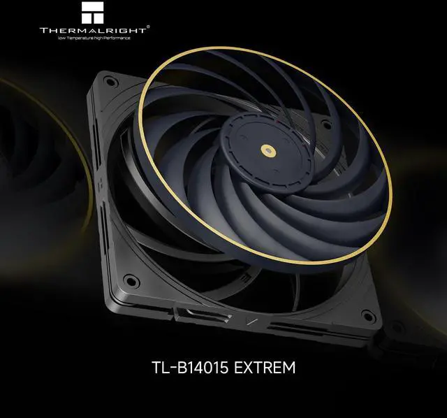 Alt view image 3 of 7 - Thermalright TL-B14015 EXTREM 140mm Slim 15mm PWM Fan 2600 RPM