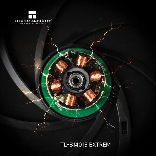 Alt view image 5 of 7 - Thermalright TL-B14015 EXTREM 140mm Slim 15mm PWM Fan 2600 RPM