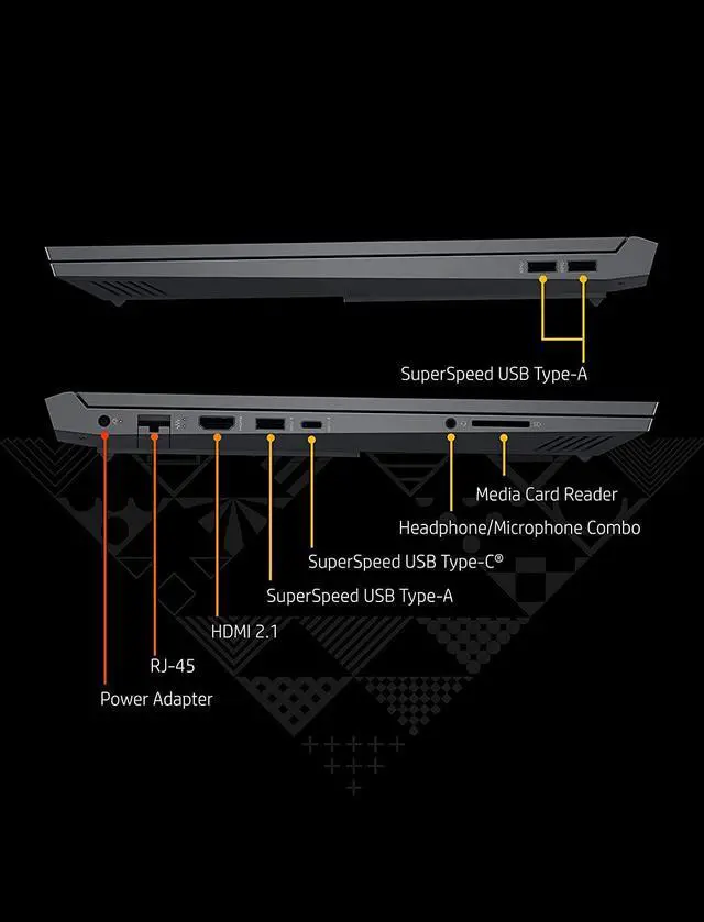 Alt view image 6 of 7 - HP Victus 15.6" FHD 144Hz Gaming Laptop Computer - AMD Ryzen 5 5600H 3.3GHz Processor, NVIDIA GeForce GTX 1650, 8GB DDR4-3200 RAM, 512GB SSD, Wi-Fi 6E (2x2)+Bluetooth, Windows 11 Home - Mica Silver