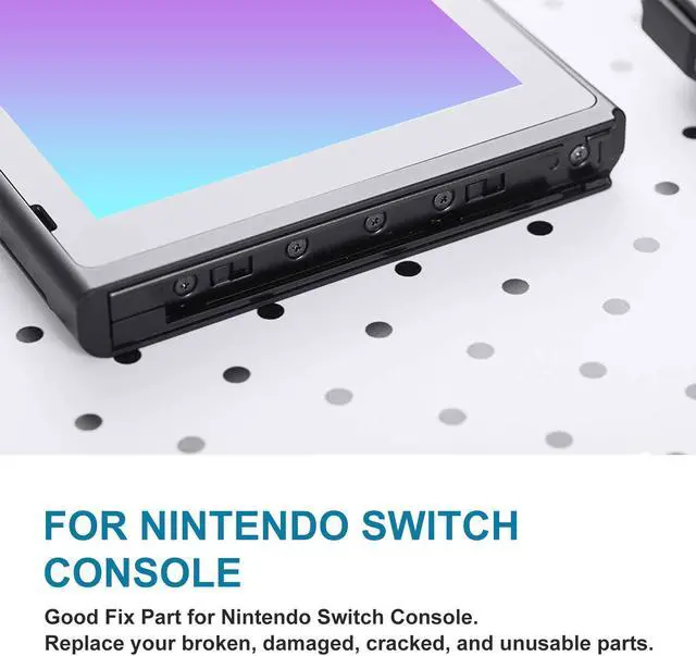 Alt view image 5 of 7 - Replacement Right Left L R Slider Rail with Ribbon Cable - Fit for Nintendo Switch Metal Slider Bracket Replacement Part with Flex Cable Fix for Nintendo Switch Console (Left+Right)