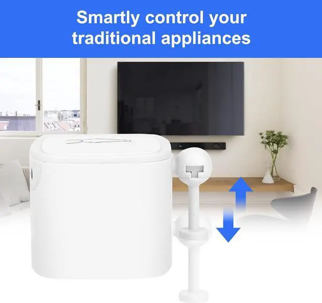 Alt view image 4 of 7 - LINKSTYLE® TOCABOT Smart Switch Bot Button Pusher, Light Switch Bluetooth Fingerbot with Smart Home Wireless Gateway Hub for App and Voice control, 4-Pack Bundle