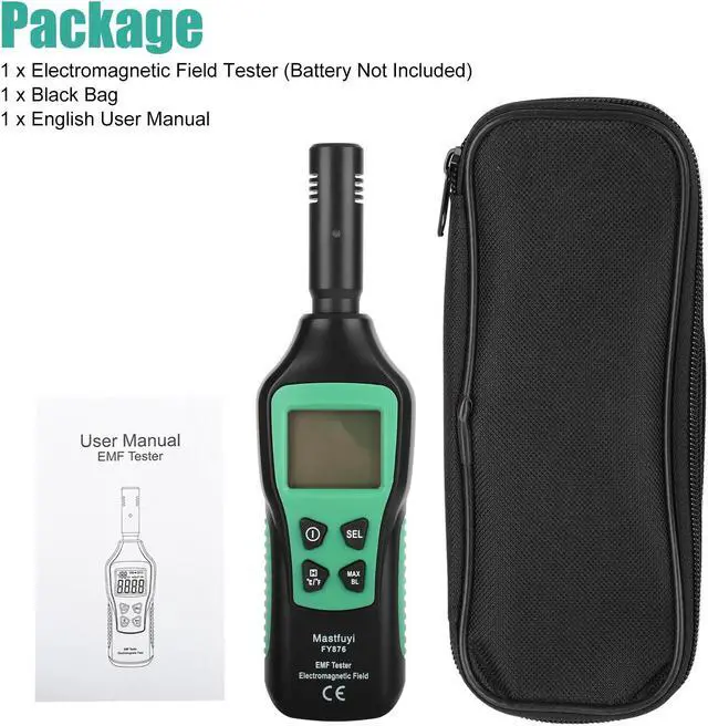 Alt view image 7 of 7 - 3-In-1 Digital Electromagnetic Radiation Filed Detector Tester Geiger Counter - EMF, Electric, and Magnetic Field Meter