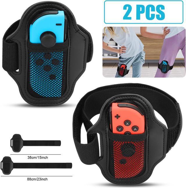 2 Pcs Leg Strap - Fit for Nintendo Switch Sports Play Soccer, Switch Ring  Fit Adventure, Adjustable Elastic Strap for Switch OLED Joy-Cons Controller