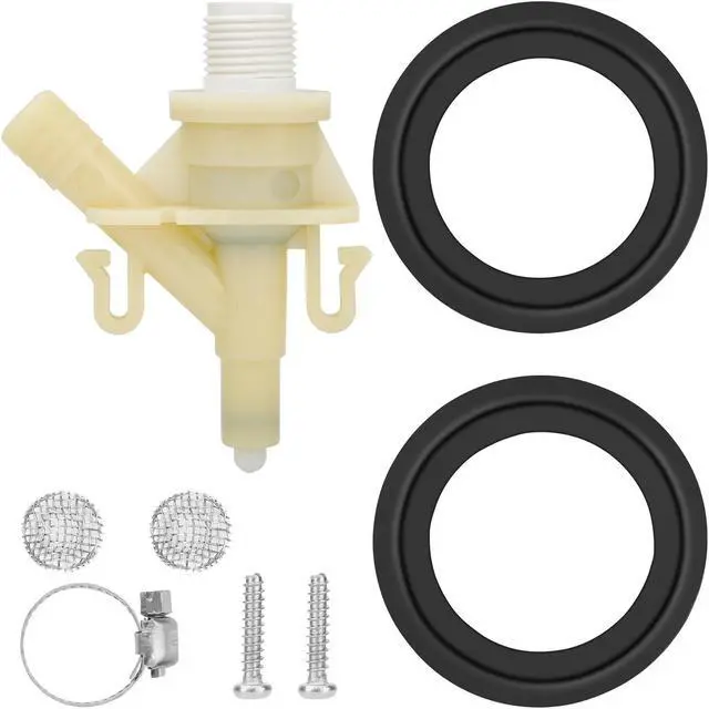 Main image of 385311641 RV Toilet Water Valve Kit - With 385311658 Flush Ball Seal Replacement,for Dometic Sealand Toilets Series 300, 310, 320 RV, camper, and trailer