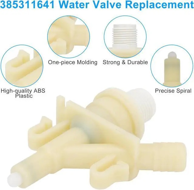 Alt view image 4 of 7 - 385311641 RV Toilet Water Valve Kit - With 385311658 Flush Ball Seal Replacement,for Dometic Sealand Toilets Series 300, 310, 320 RV, camper, and trailer