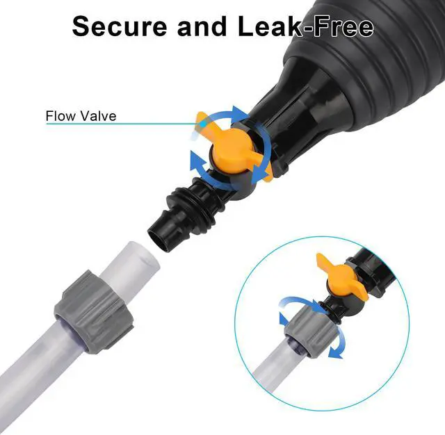 Alt view image 2 of 6 - 9.8FT Premium Syphon Pump Hose - Effortless Liquid Transfer for Vehicles, Boats, and Equipment ,Durable Hose for Gasoline, Diesel, Oil, Water,Leak-Free Design, Easy to Use,Ideal for Home and Professio